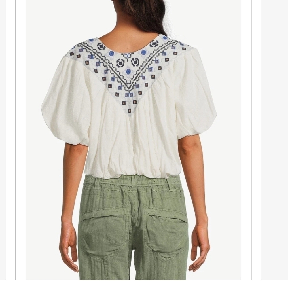 Free People Big Hit Linen Cotton Slouch Pants - Picture 5 of 13